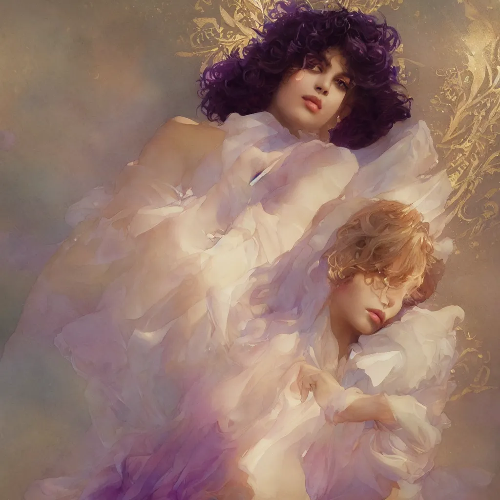 Prompt: a beautiful watercolor painting of prince, intricate, elegant, highly detailed, digital painting, artstation, concept art, art by delphin enjolras and alphonse mucha, smooth, sharp focus, dynamic lighting, ultrarealistic, cinematic, octane render, 8 k