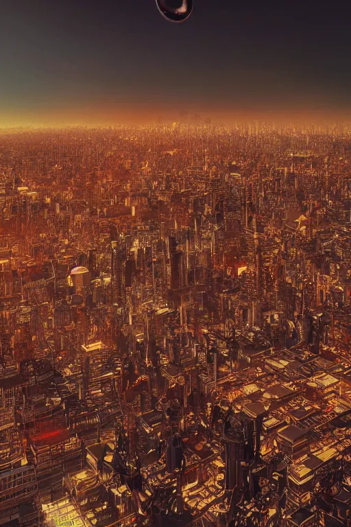 Image similar to a huge realistic human eyes watching above a city, superwide angle, redscale photography, dramatic lighting, photorealistic, cinematic lighting, high detail, cinematic feel, high octane, 4 k, unreal engine, digital render, intricate, ultra realistic, concept art