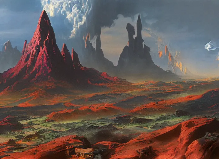 Prompt: matte painting, tony roberts