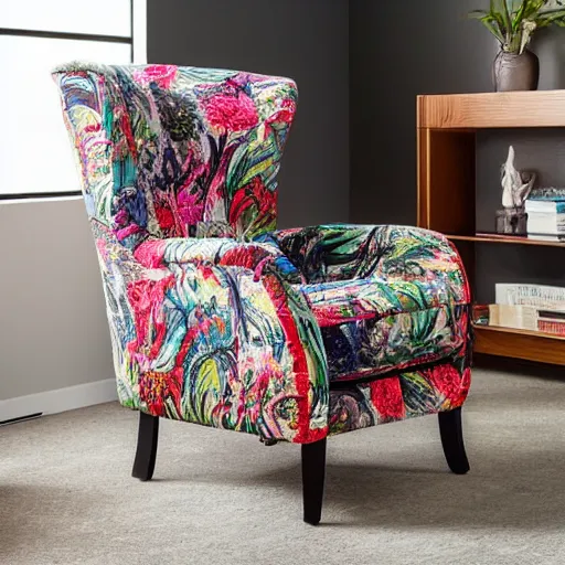 Prompt: an award winning maximalist chair