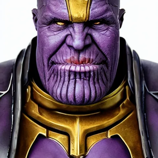 Image similar to ( pope ) thanos!!, purple skin, josh brolin, realistic, highly detailed