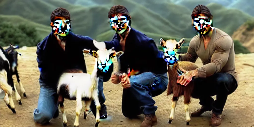 Image similar to tom cruise sacrificing a goat