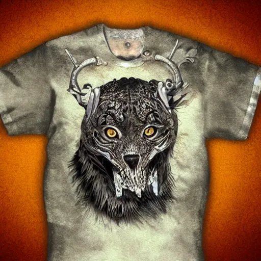 Image similar to unusual design for t - shirt, highly detailed, digital painting