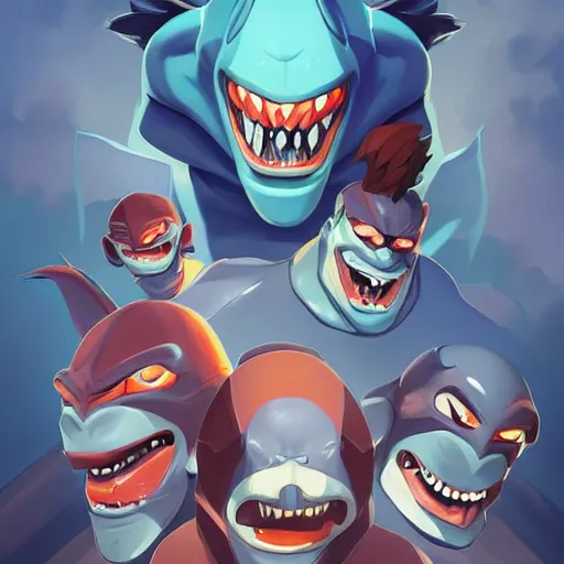 Image similar to face icon stylized minimalist street sharks, loftis, cory behance hd by jesper ejsing, by rhads, makoto shinkai and lois van baarle, ilya kuvshinov, rossdraws global illumination