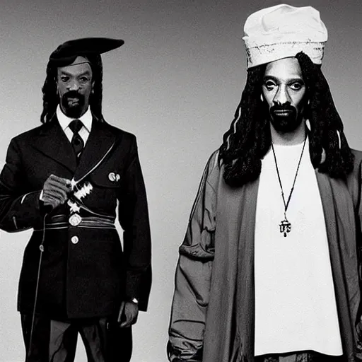 Prompt: snoop dogg and jesus as world war 1 soldiers