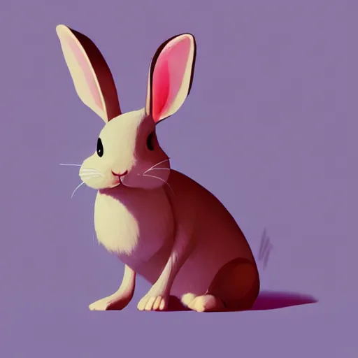 Image similar to goro fujita illustration of a cute bunny, art by goro fujita, plain drawing, concept art, sharp focus, artstation