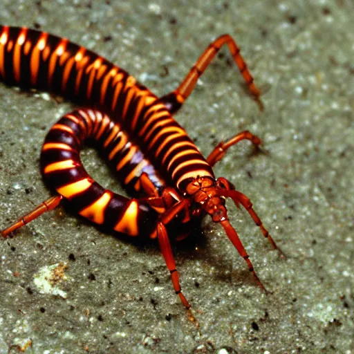 Image similar to gollum - faced centipede