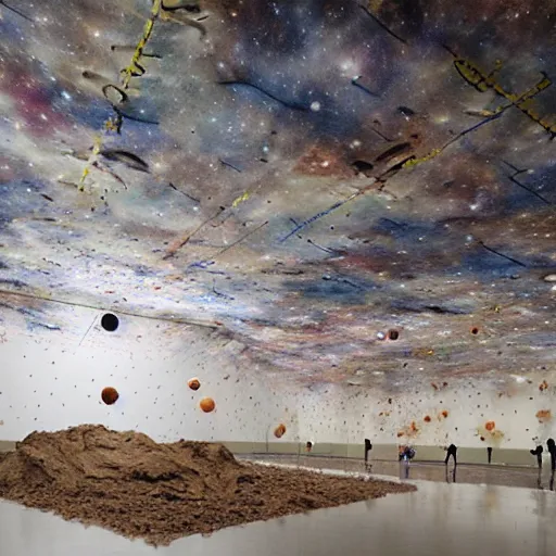 Image similar to Liminal space in outer space by Cai Guo-Qiang