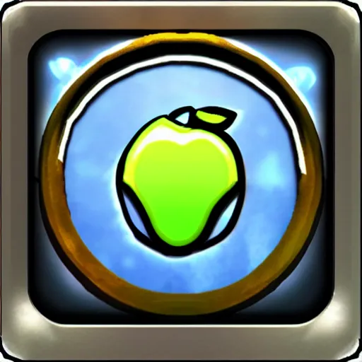 Image similar to an apple game icon world of warcraft