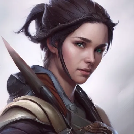 Prompt: 4 0 year old female ranger, art by artgerm and greg rutkowski and magali villeneuve, d & d, fantasy, portrait, highly detailed, headshot, digital painting, trending on artstation, concept art, sharp focus, illustration