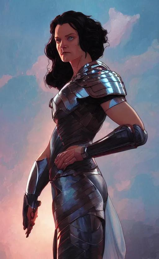 Prompt: lady sif, highly detailed, digital painting, artstation, standing, facing camera, concept art, smooth, sharp focus, illustration, art by artgerm and alphonse mucha, high definition digital art, dramatic lighting, in the style of ilya kuvshinov and Ross tran