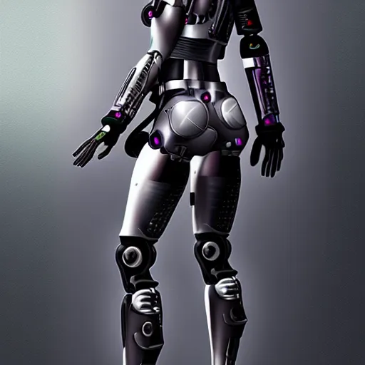 Prompt: girl cyborg, fullbody, full shot, hyper realisti, artstaition