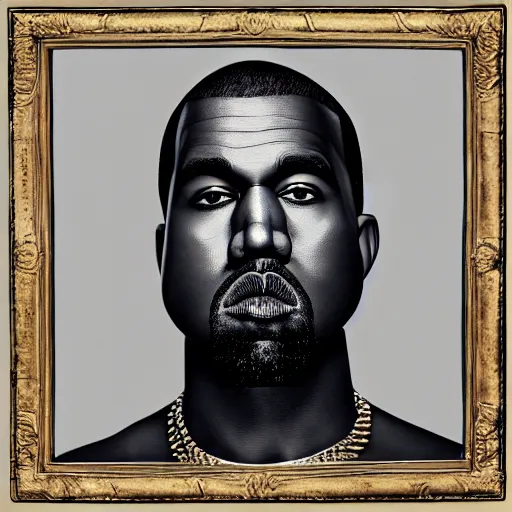 Image similar to the album art for kanye west's latest release