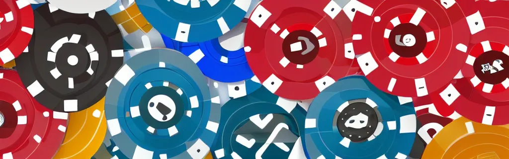 Image similar to material design illustration of a casino wheel seen from top