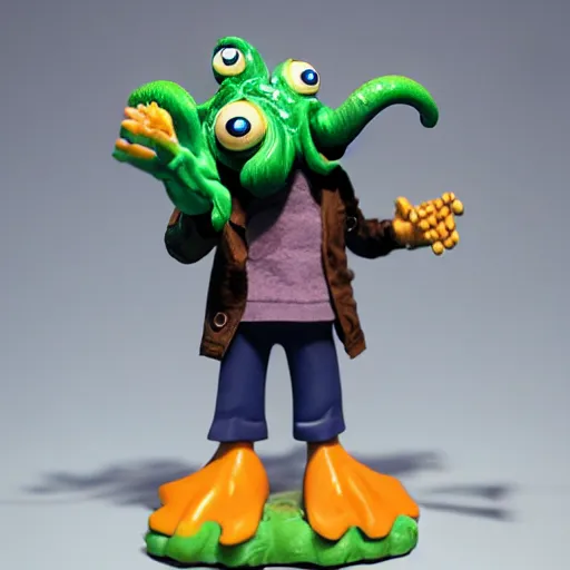 Prompt: 🦑 cthulhu style, pixar, action figure,