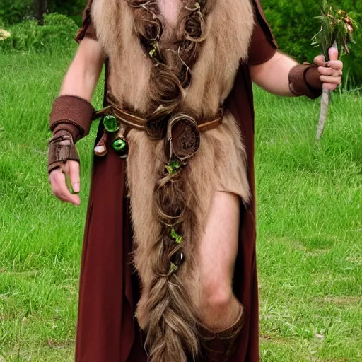 Image similar to male firblog druid with vinas as hair tony start