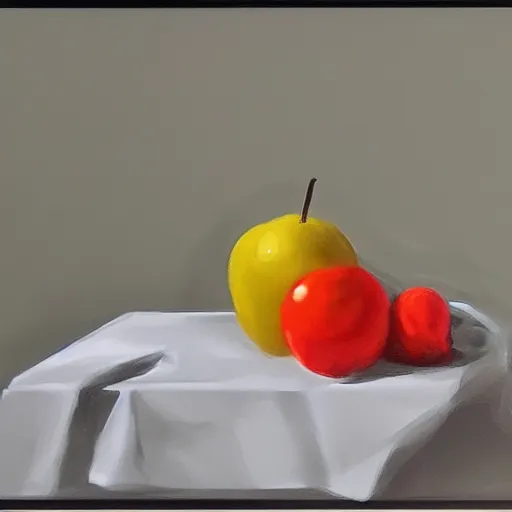 Prompt: concept art of still life painting with iphone