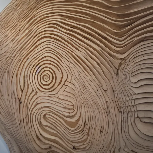 Image similar to floating wood, curves, art atation