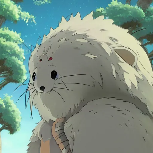 Prompt: cute creature made in studio ghibli artstyle, high quality detailed, 8k, smooth, sharp focus, beautiful scene, ghibli, wonderful, anime art , cinematic