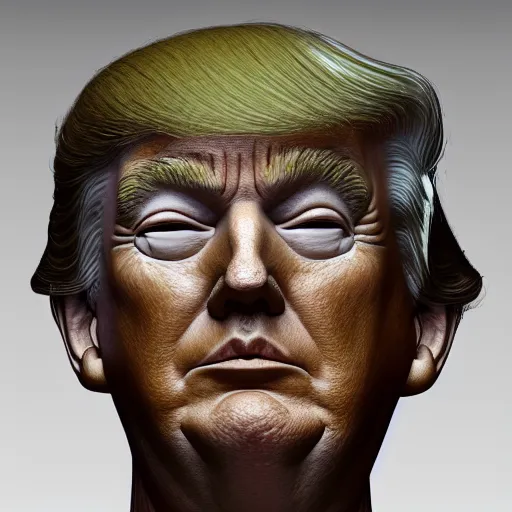 Image similar to trump, 8 k, depth of field, 3 d, art by keith thompson