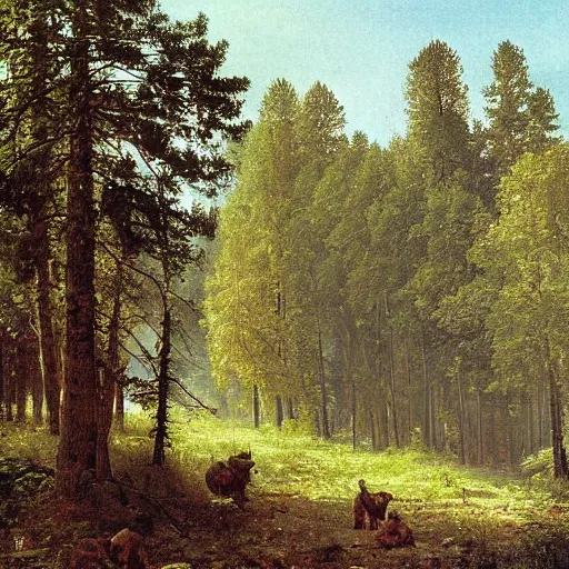 Image similar to by ivan shishkin