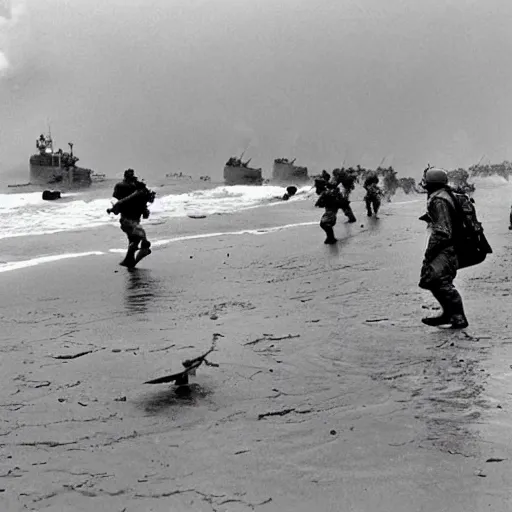 Image similar to kirby storms normandy beach on d - day ww 2