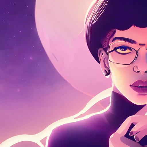 Image similar to Octavia Butler as Lauren Olamina, ambient lighting, 4k, anime key visual, lois van baarle, ilya kuvshinov, rossdraws, artstation