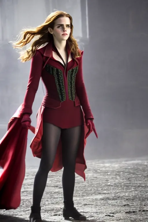 Image similar to Still of Emma Watson as Scarlett Witch