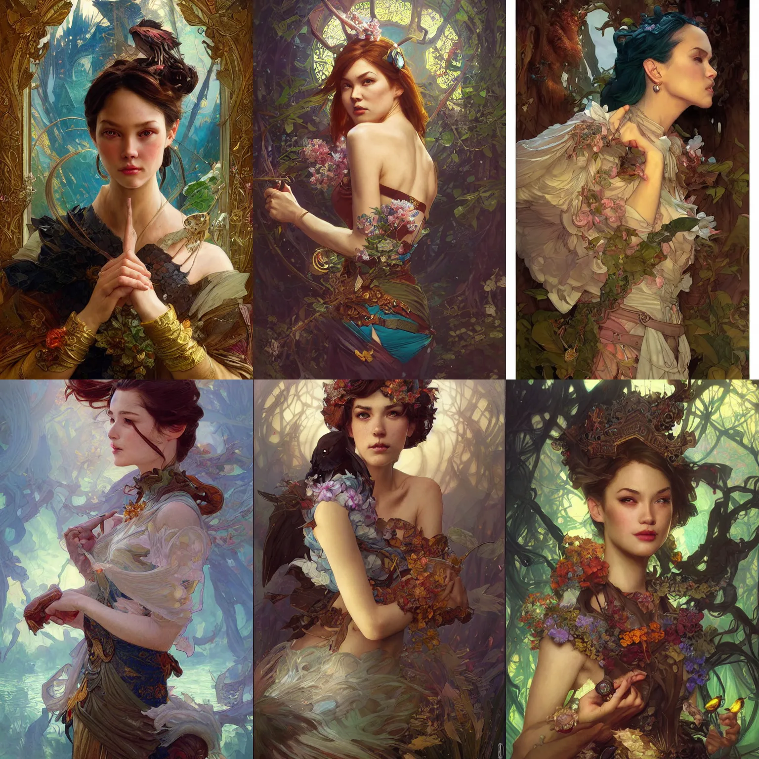 Prompt: bendaduck cameraflash portrait, fantasy, regal, intricate, by stanley artgerm lau, greg rutkowski, thomas kindkade, alphonse mucha, loish, norman rockwell