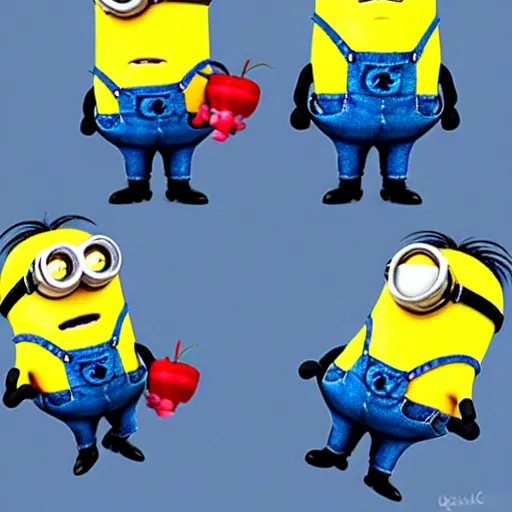 Image similar to minions as k - pop