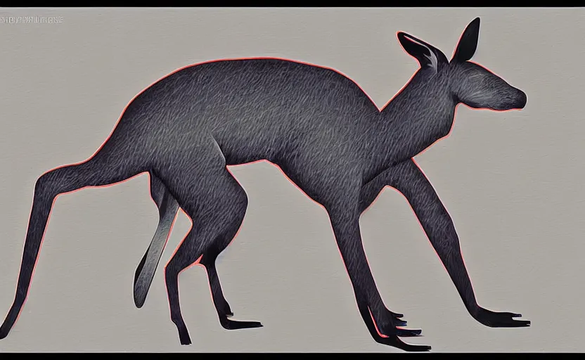 Prompt: a machine that creates kangaroos, digital art