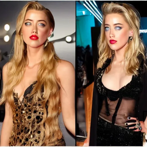Image similar to a gourd mixed with amber heard hybrid intercross