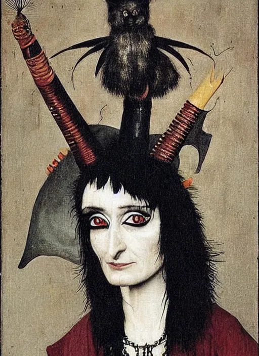 Prompt: siouxsie sioux by hieronymus bosch