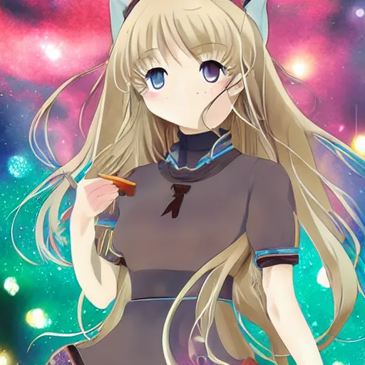 Image similar to overjoyed Holo!!!!!!!!!!!! from Spice_and_Wolf!!!!!!!!!!!!!!!!!!!, Ookami to Koushinryou, key visual, official media, highly detailed