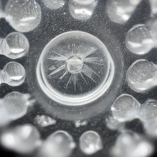 Image similar to clear quartz crystal macro zoom shot studio lighting