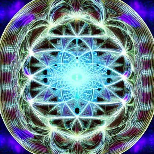 Image similar to cosmic computer fractal mind