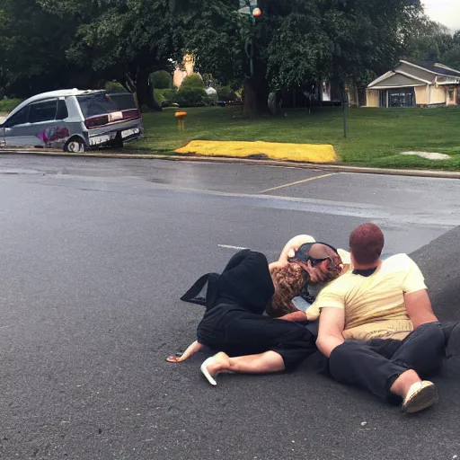 Prompt: saw this happen outside my house … had to take a pic reddit post