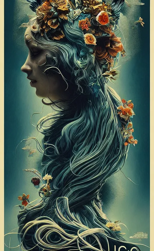 Image similar to exquisite creature poster art, movie art, poster art, poster art, elegant, by weta studio and james jean, 8 k, denoised