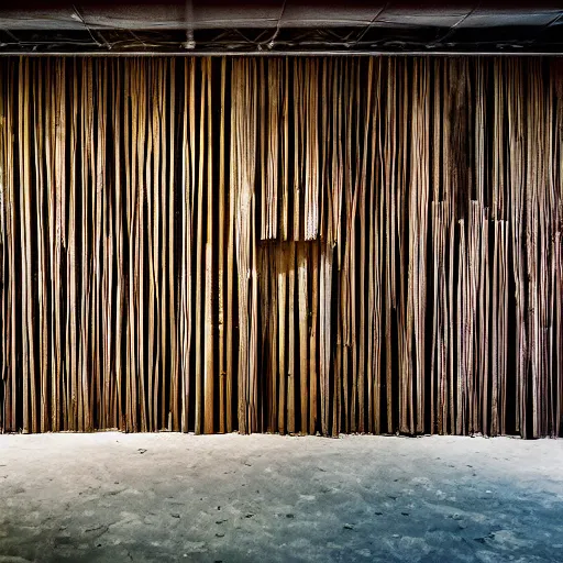 Image similar to a color photography of an exhibition room with an arrangement of elements / anthropological conceptual object / tropicalism / ( ( ( ( ( ( ( ( ( ( ( ( brutalism ) ) ) ) ) ) ) ) ) ) ) ) / animism, grain / shades / highly detailed / 1 2 0 0 dpi / fujifilm x - t 3 0