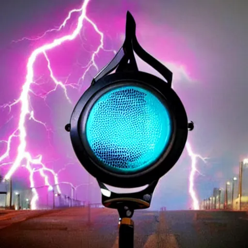 a bass speaker exploding into lightning bolts Stable Diffusion OpenArt