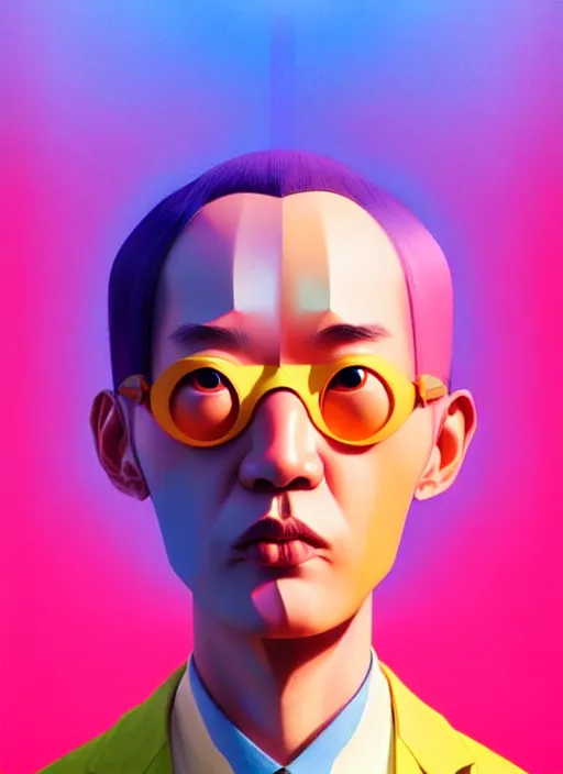 Image similar to colourful caricature - 3 d vfx art - of the sun, art style by james jean & hsiao - ron cheng, character concept art, unreal engine render, digital illustration, sharp, intricate detail, volumetric light, ray tracing, soft light, symmetric, pinterest, artstation, behance,