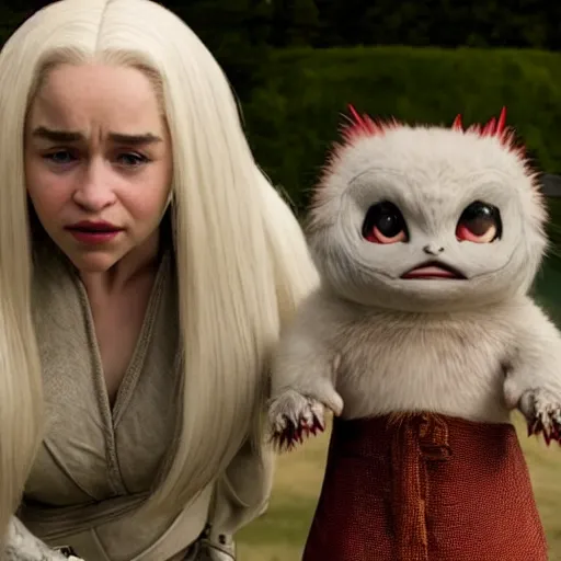 Image similar to movie still of emilia clarke as jynx in the real - life adoption of pokemon