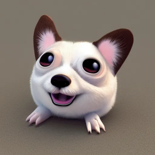 realistic corgi furby, cute, lifelike, concept art, | Stable Diffusion ...