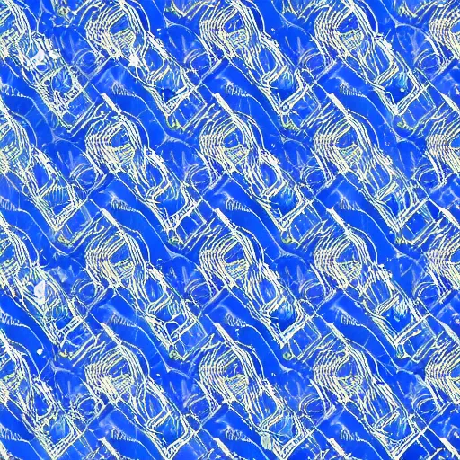 Image similar to metallic blue entangles mess of things