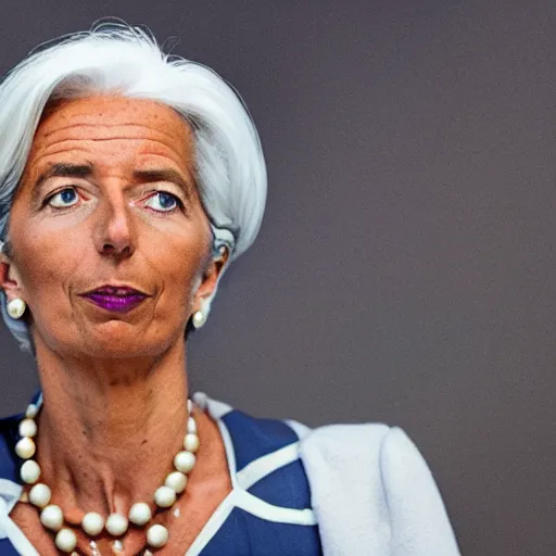 Image similar to Christine Lagarde as Ursula the Sea Witch