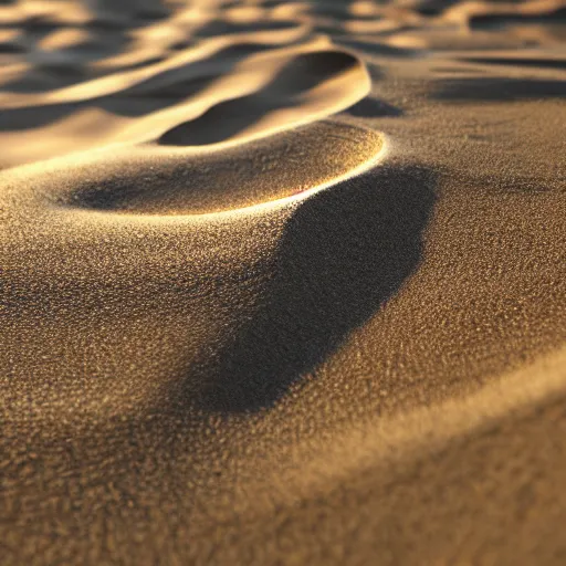 Image similar to Sand coming out of tap instead of water, 8K photorealistic highly detailed, warm light, trending