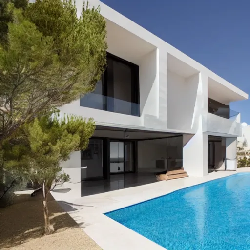 Prompt: modern house in spain, alicante