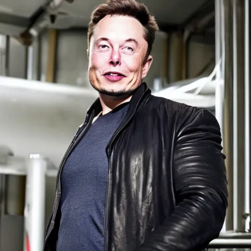 Prompt: Elon Musk holding a fart