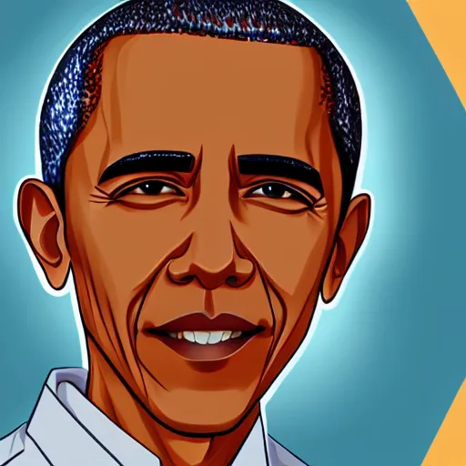 Prompt: Barack Obama as an anime character, digital art, art station, award-winning, 4k