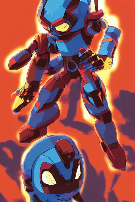 Image similar to robot ninja mask helmet megaman x zero rockman 2 0 2 2 switch game boss legacy collection fanart artsation, art gta 5 comics, behance hd by jesper ejsing, by rhads, makoto shinkai and lois van baarle, ilya kuvshinov, rossdraws global illumination ray tracing